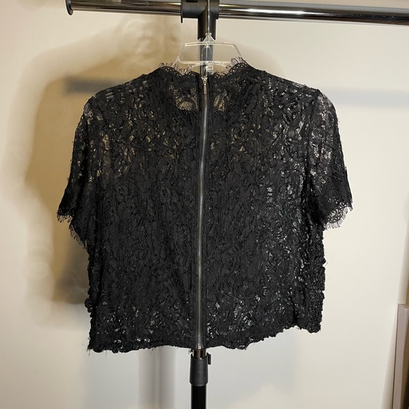 Zara Lacy Short Sleeve Top - Picture 2 of 2